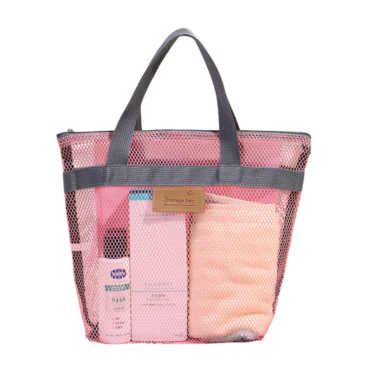 カラフルメッシュトート  大容量&旅行に便利な収納バッグ