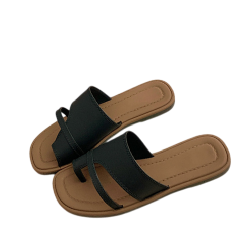 ローマンスタイル スリッポンサンダル|レディースレトロビーチシューズ 2025年夏新作