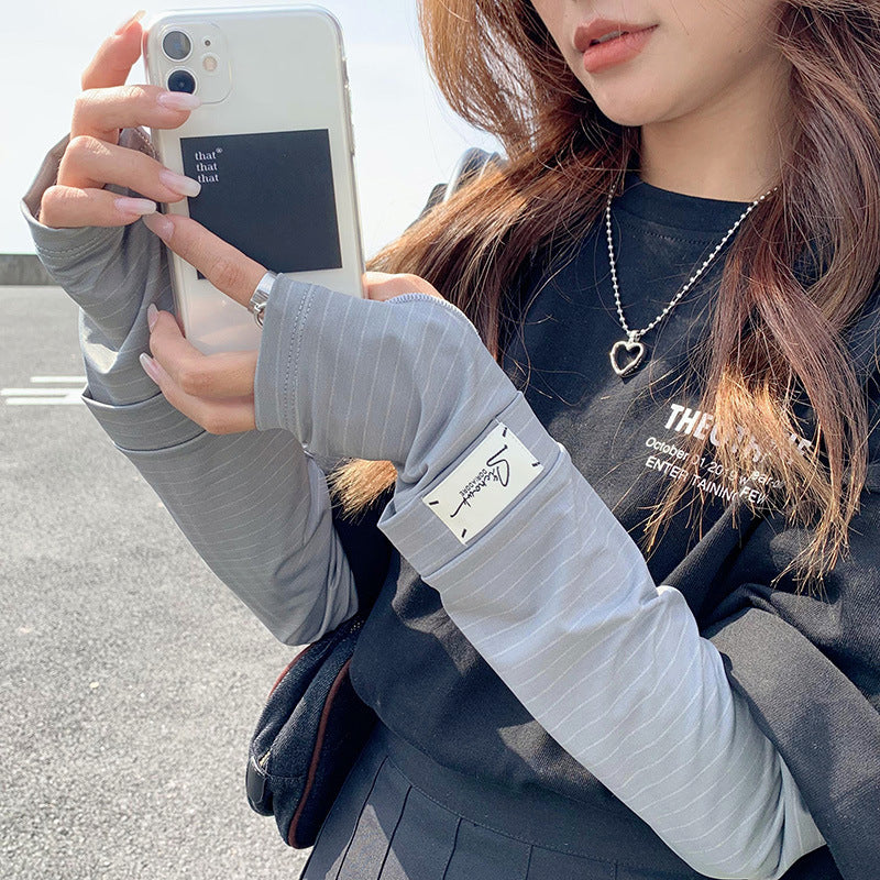 接触冷感アームカバー レディース UVカット 夏用アイススリーブ