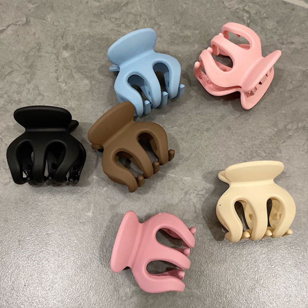 ミニグラブヘアクリップ ハイポニーテール固定グラブクリップ