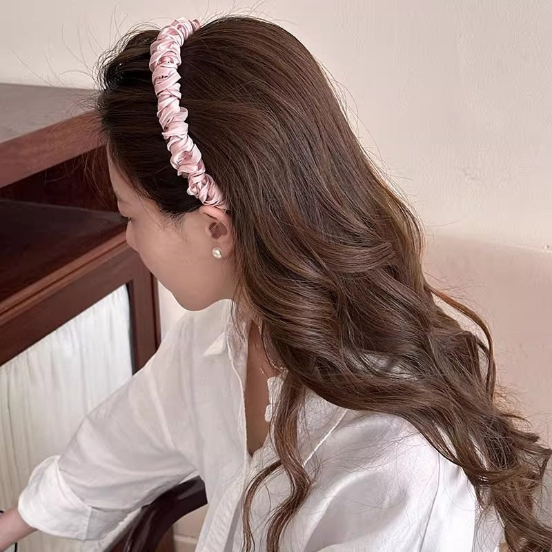 サテンシャーリングクラウン歯付きヘッドバンド 2025夏新作