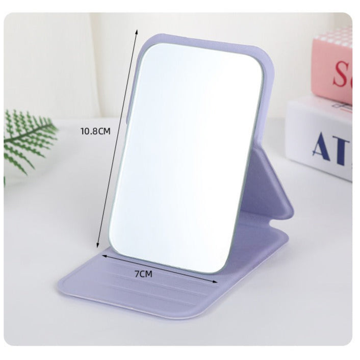 Mini mirror (foldable) - Tabletop/Portable/Compact/Stylish