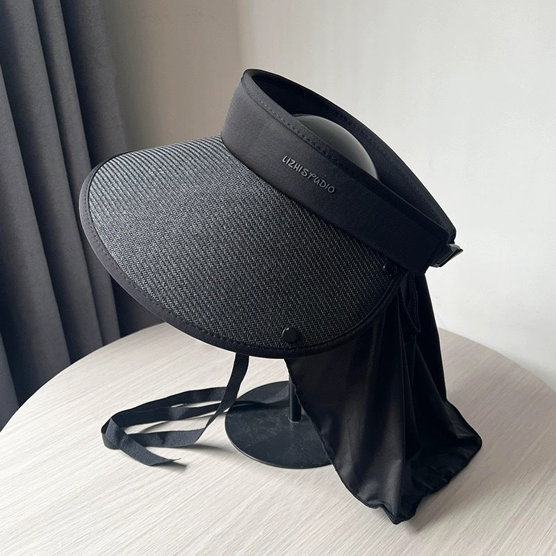 UV Protection Wide Brim Straw Sun Visor - Women's/Summer