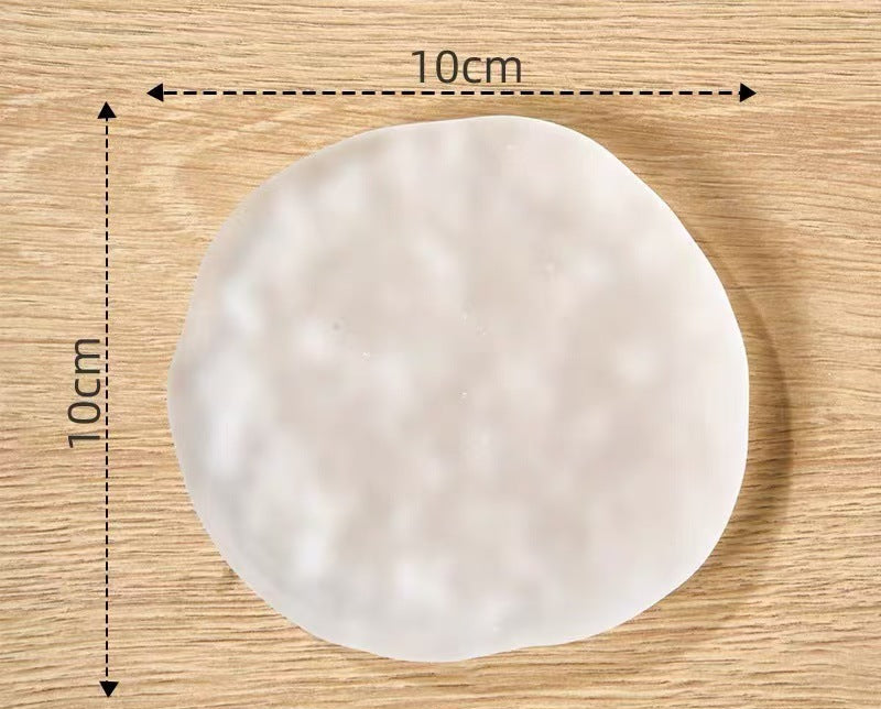 和風クリスタルアイスキューブ手作りガラスコースター シンプルなティーコースター