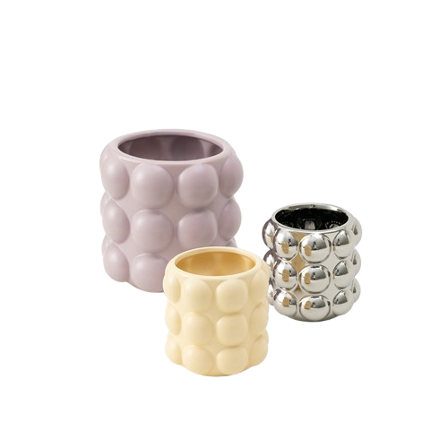 セラミックフラワーポット – モダン&シンプルな多機能植木鉢&収納ボックス