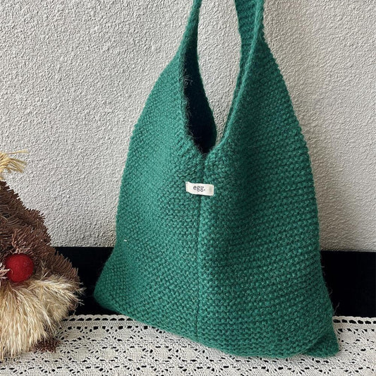 Knitted Handbag (Korean Style/Minimal) - Women's/Fashionable