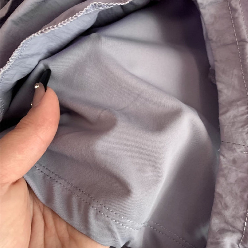 レディース速乾スポーツウェアセット – 半袖Tシャツ&ショートパンツ