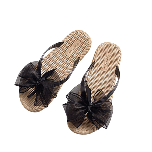 ヘリンボーンパターン シンプルビーチサンダル|レディースソフトソールサンダル 2025年夏新作