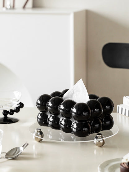 Ball-shaped jewelry box tissue case