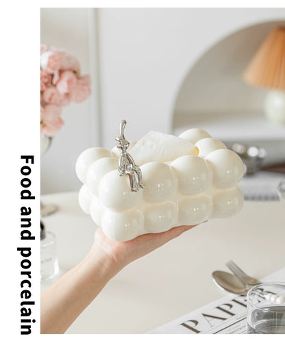 Ball-shaped jewelry box tissue case