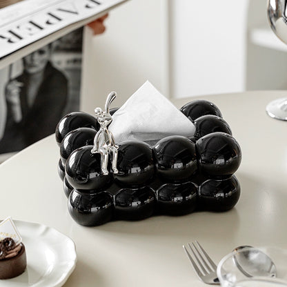 Ball-shaped jewelry box tissue case