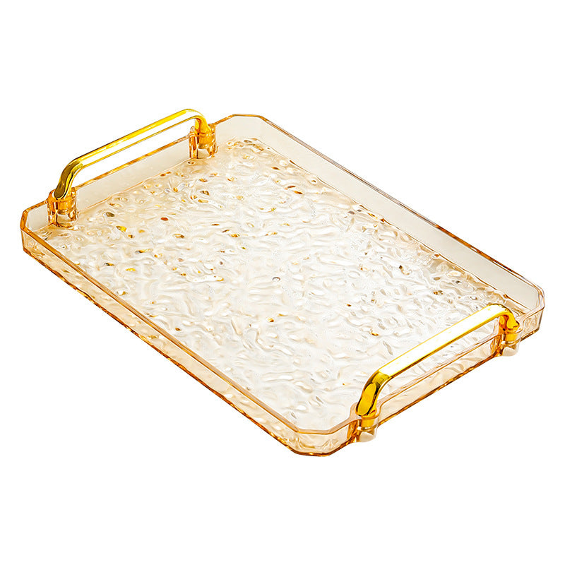 Tray A simple and elegant plastic tray Perfect for tea time in the dining room or living room Securely holds cups in place and has a non-slip coating for peace of mind