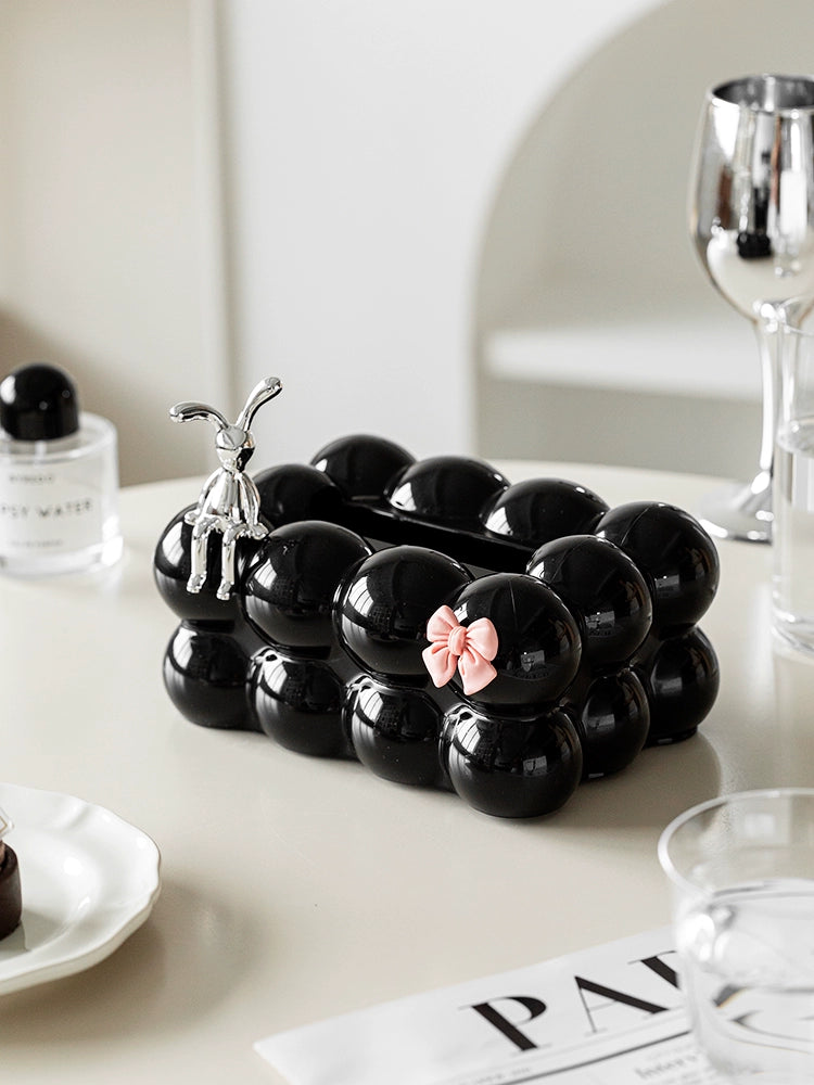 Ball-shaped jewelry box tissue case