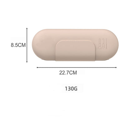 メイクブラシ ケース (磁気/大容量/防塵) - シリコン/旅行/多機能