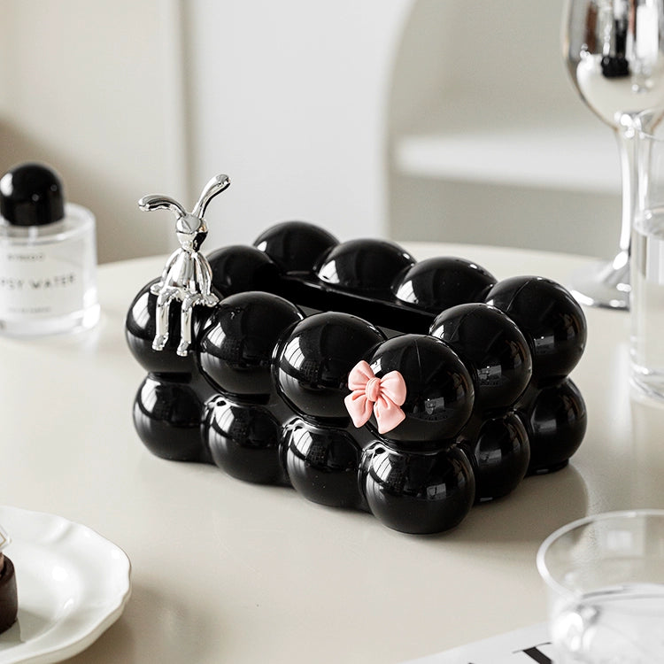 Ball-shaped jewelry box tissue case